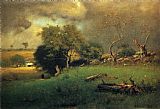George Inness Famous Paintings - The Storm